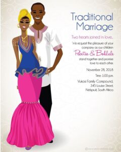 BIBI-INVITATIONS - SOUTH AFRICAN