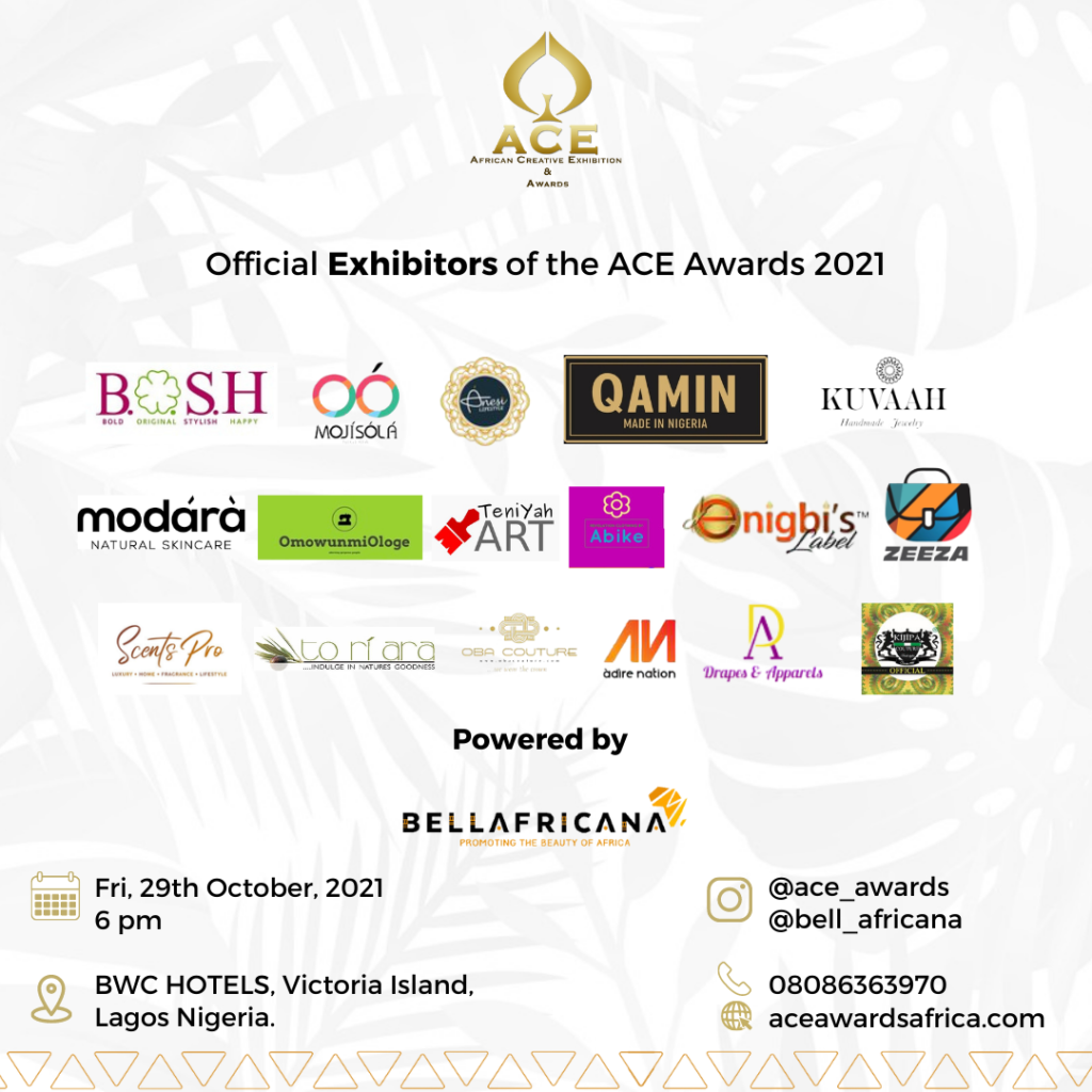 Official Exhibitors for ACE AWARDS 2021