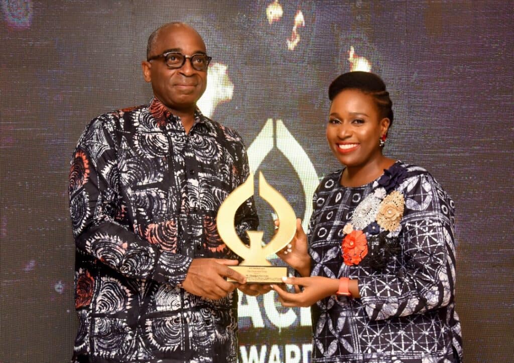 Mr Olusegun Awolowo at the third edition of ACE Awards Africa by Bellafricana with Bukky Asehinde founder Bellafricana