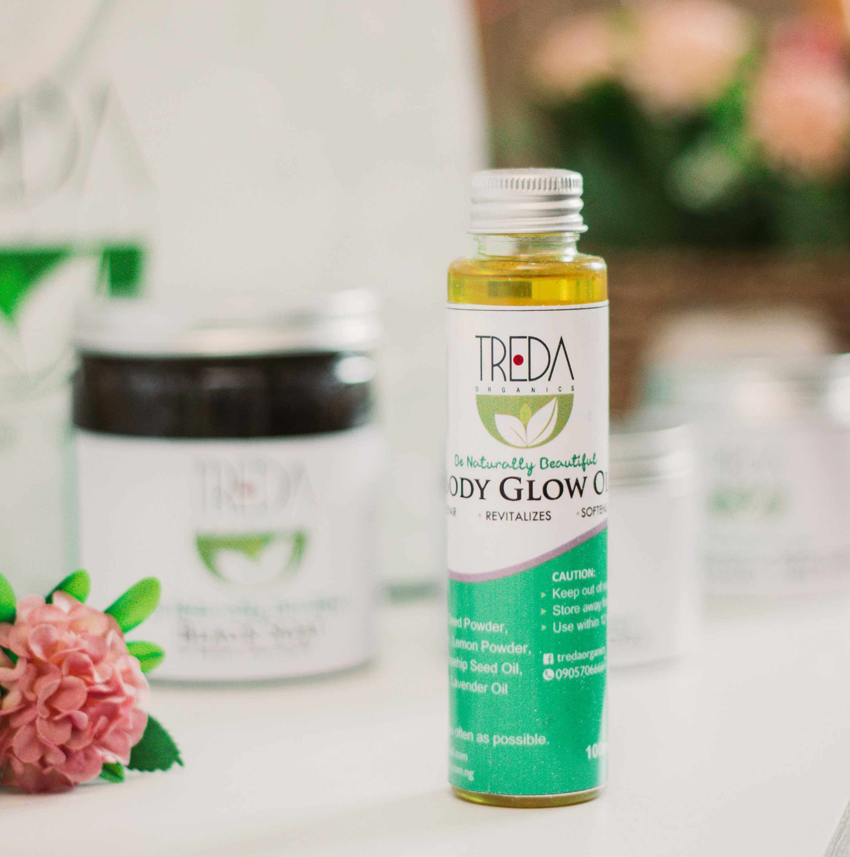 Treda Organics Glow Oil on bellafricana marketplace